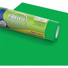 Fadeless Bulletin Board Art Paper ClassRoom Project, Home Project, Office Project - 48" Width x 50 ft Length - Apple Green - Sulphite - 1 Roll