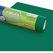Fadeless Bulletin Board Art Paper ClassRoom Project, Home Project, Office Project - 48" Width x 50 ft Length - 50 lb Basis Weight - Dark Green - Sulphite - 1 Roll