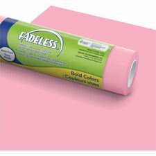 Fadeless Bulletin Board Art Paper ClassRoom Project, Home Project, Office Project - 48" Width x 50 ft Length - Pink - 1 Roll