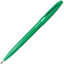 Pentel Fiber-tipped Sign Pens Bold Pen Point - Green Ink - Water Based - Fiber Tip - 1 Dozen