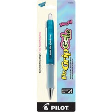 Pilot Dr. Grip Retractable Gel Rollerball Pens 0.7 mm Pen Point - Refillable - Retractable - Black Ink - Gel-based - Electric Blue Barrel - 1 Each