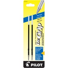 Pilot Dr. Grip Retractable Pen Refills 0.70 mm , Fine Point - Blue Ink - 2 / Pack