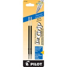 Pilot Dr. Grip Retractable Pen Refills 1 mm , Medium Point - Blue Ink - 2 / Pack