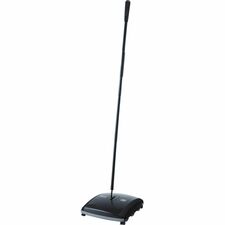 Rubbermaid Commercial Dual Action Sweeper 7.50" Brush Face - 42" Handle Length - 10.5" Overall Length - Black - 1 Each