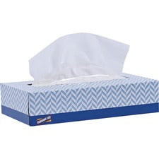 Genuine Joe Facial Tissue 2 Ply - WhiteBox - 100/Box - 30 / Carton
