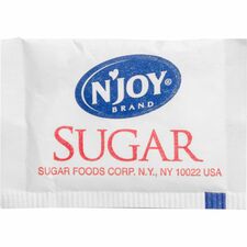Njoy N'Joy Sugar Packets 0.099 oz (2.8 g) - Natural Sweetener - 2000 / Box