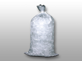 Plain Metallocene Ice Bag -- 5 lb. - Size: 9 X 18 - Clear - Guage: 1.2 mil