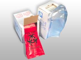 Linear Low Density Red Infectious Waste Liner - Size: 24 X 24 - Red - Guage: 1.5 mil