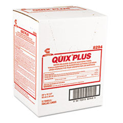 Quix Plus Cleaning and Sanitizing Towels, 13.5 x 20, Pink, 72/Carton