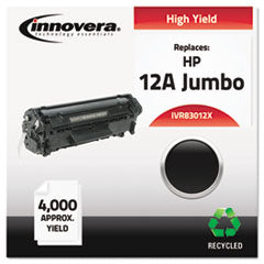 Alternative for Q2612X (12J) Laser Toner, 4000 Yield, Black