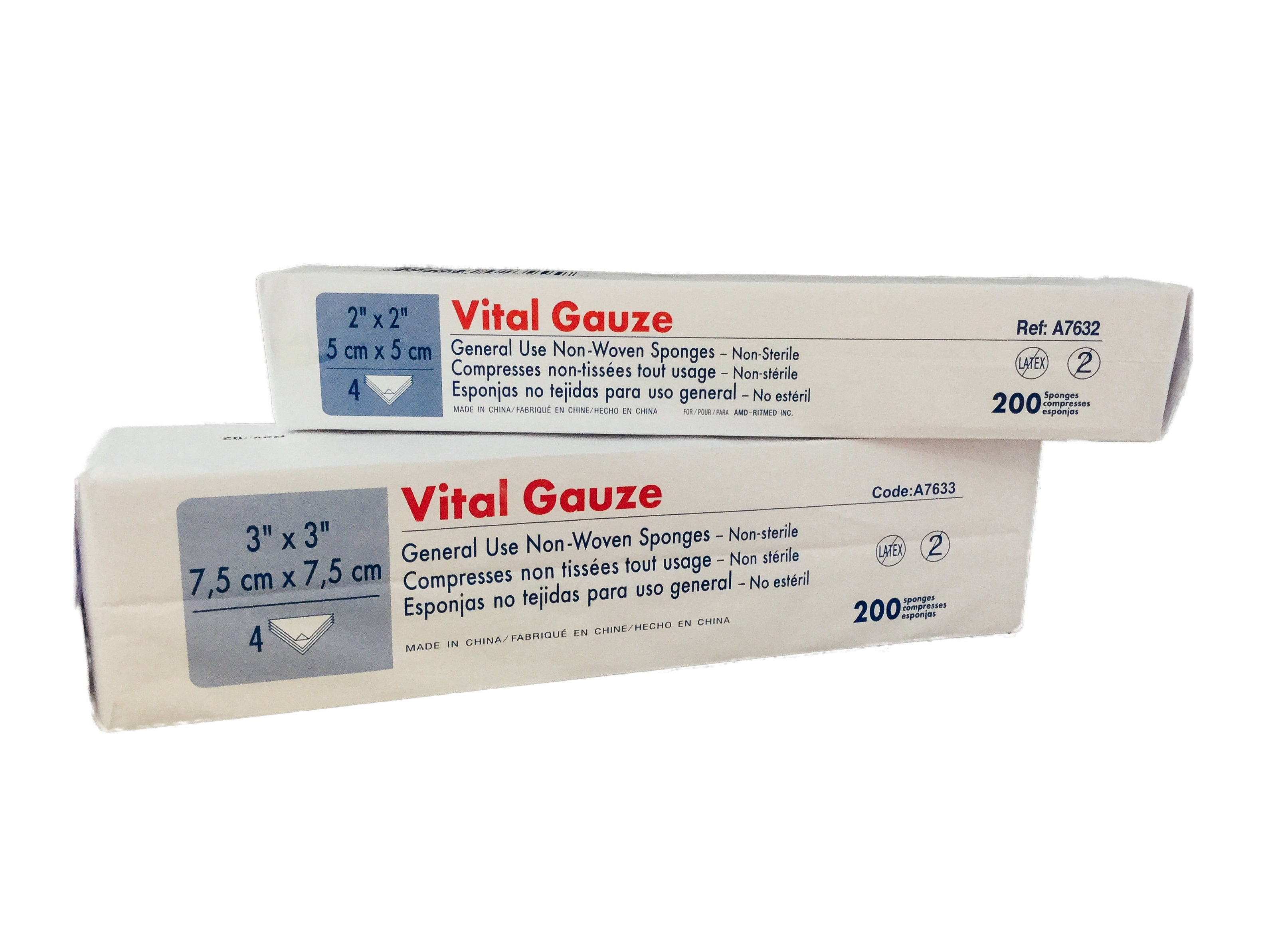 Amd-Ritmed Premium Grade Non-Woven Gauze - Non Sterile - premium grade - 4" x 4" - 4 ply