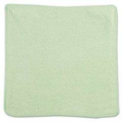 Microfiber Cleaning Cloths, 12 x 12, Green, 24/Pack