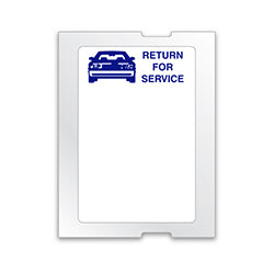 "Return for Service" Blue Car Light Adh.Labels (Large) 500 / RL