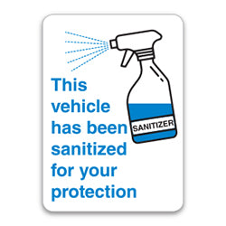 "Sanitized" White-Roll Labels (Large) 500 / RL