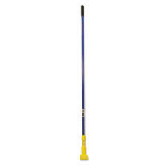 Gripper Fiberglass Mop Handle, 1" dia x 60", Blue/Yellow