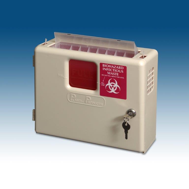 Locking Wall Cabinet, 4 ¾”D x 12 ¼”W x 10”H