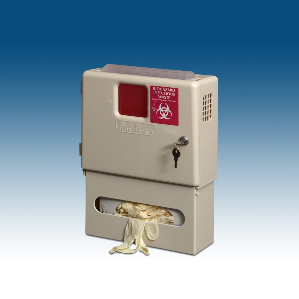 Combo - Wall Cabinet, Glove Box, Clear Cont. - 4 ¾”D x 12 ¼”W x 17 ½”H