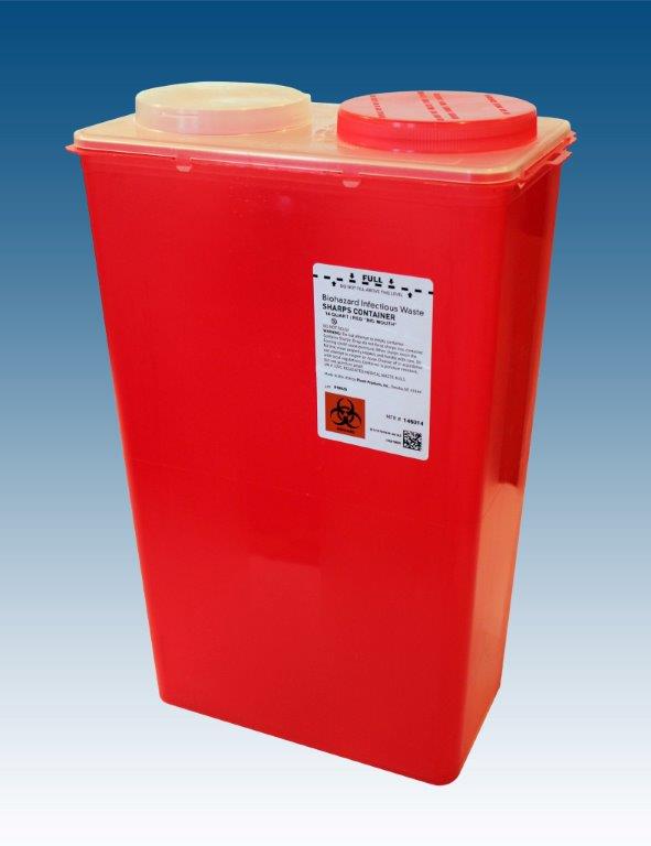 14 QT Big Mouth Container - Red - 11 7/8"W x 6 ¾" D x 16 3/4" H