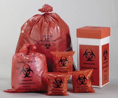 Bag: Bio 40X45 1.5Ml Red Pr Rl 250/Cs
