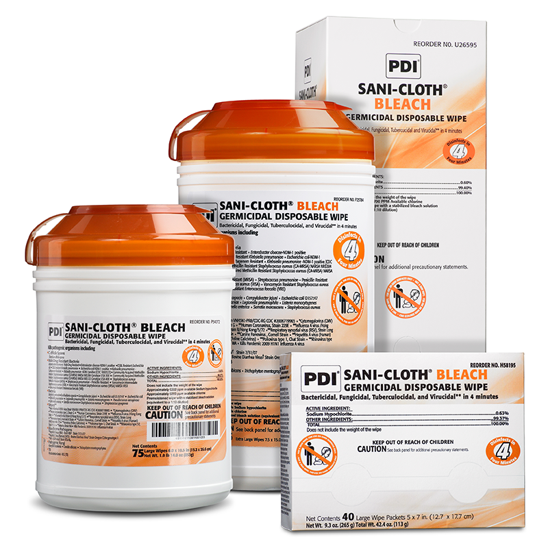 Sani-Cloth® Bleach Germicidal Disposable Wipe