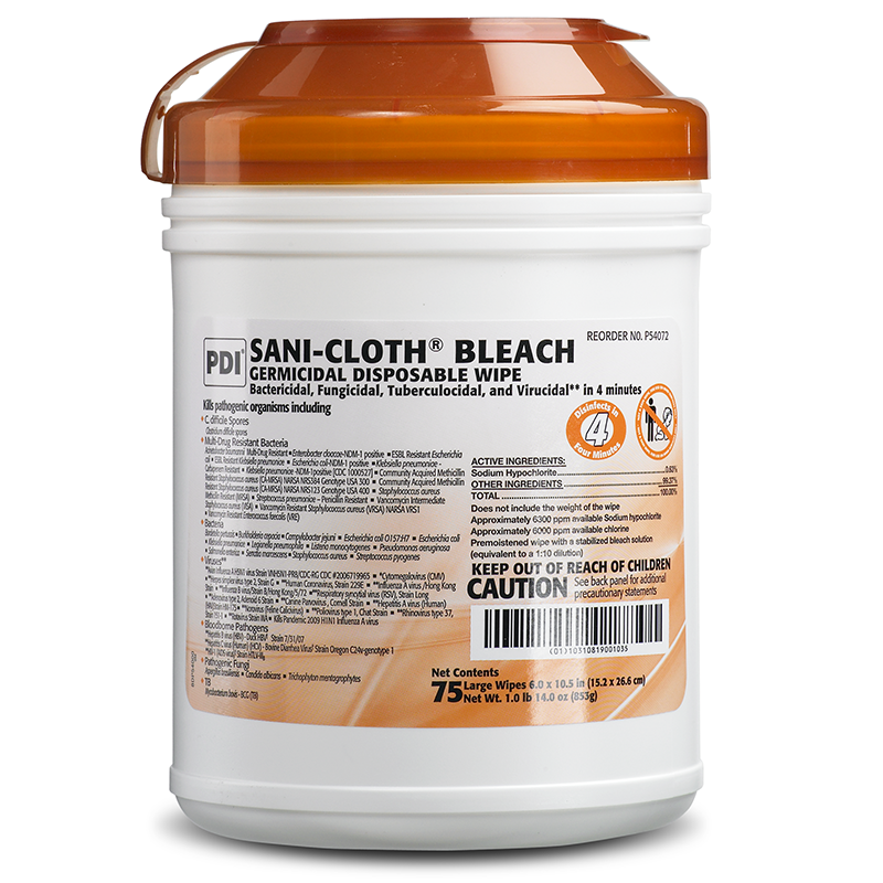 Sani-Cloth® Bleach Germicidal Disposable Wipe