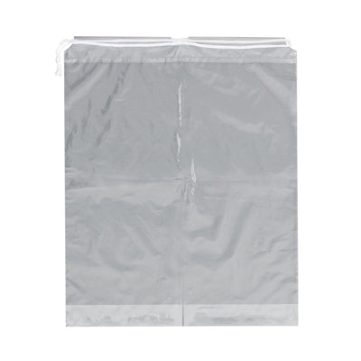 Patient Belonging Bag, 20W x 4D x 24H, Drawstring, Clear, No Print