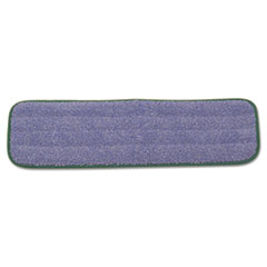 Microfiber Wet Mopping Pad, 18.5" x 5.5" x 0.5", Green, 12/Carton