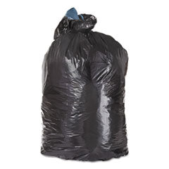 Low-Density Can Liners, 10 gal, 1 mil, 24" x 23", Black, 500/Carton