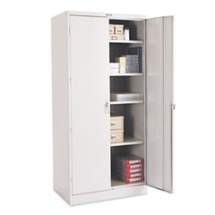 78" High Deluxe Cabinet, 36w x 24d x 78h, Light Gray