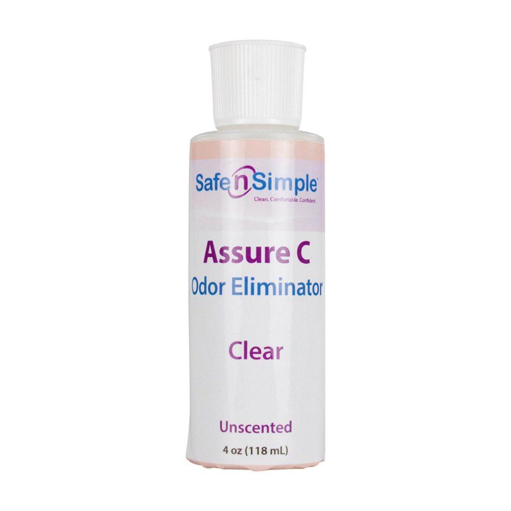 Assure C Odor Eliminator Clear Deodorizer and Lubricant - 4 oz Bottle