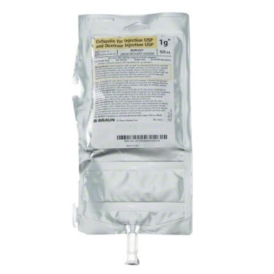 1G Cefazolin for Injection USP and Dextrose Injection USP