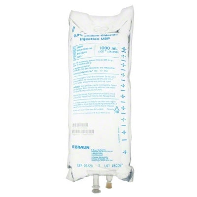 0.9% Sodium Chloride Injection USP, 1000 mL