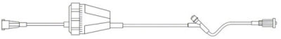 Rate Flow® Regulator Extension Set with 1 non-needle-free Injection Site