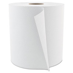 Select Roll Paper Towels, 1-Ply, 7.9" x 800 ft, White, 6/Carton
