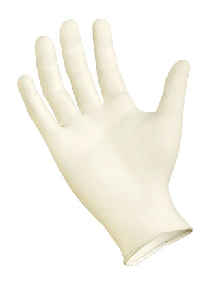 SemperGuard Latex PP Powdered Textured Glove, S