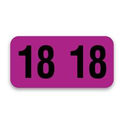 File Right Year Labels - Roll 2018 500 / RL