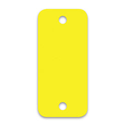 Poly Tag Key Tags - Yellow BLANK 250 / PK