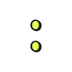 Giant Magnetic Number - Yellow with Green Border - "." 2 / PK