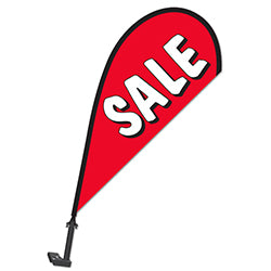 Clip on Paddle Flag - SALE RED 1 / PK