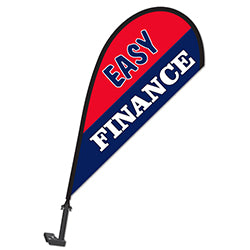 Clip on Paddle Flag - EASY FINANCE 1 / PK