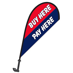 Clip on Paddle Flag - BUY HERE / PAY HERE 1 / PK