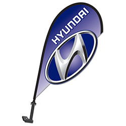 Drapeau-bannière double Hyundai Drapeau-bannière double Hyundai