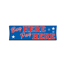 Banner - 3' X 10' - Buy Here Pay Here 1 / PK