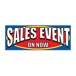 Banner - 12' x 4 1/2 - Sales Event - Qty. 1 1 / PK