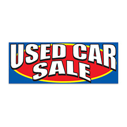 Banner - 12' x 4 1/2 - Used Car Sale - Qty. 1 1 / PK
