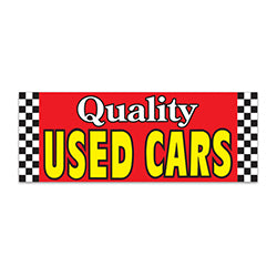Banner - 12' x 4 1/2 - Quality Used Cars - Qty. 1 1 / PK