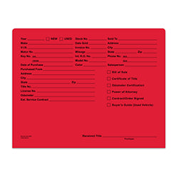 Heavy Duty Deal Jacket, Printed - SA1221-HD-RED 100 / PK