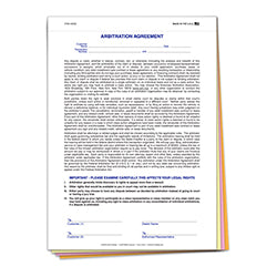 Arbitration Agreement - Qty. 100 100 / PK