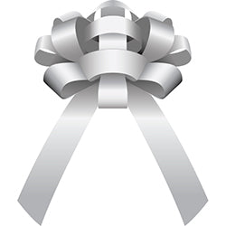 Car Bow - Silver Vinyl 30" 1 / BX