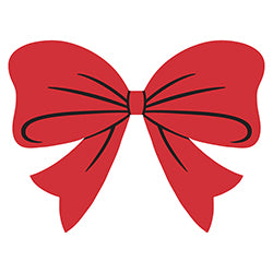 Window Sticker - Holiday Bow 12 / PK